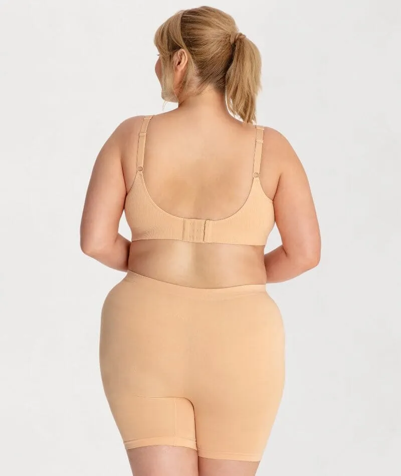Underbliss Seamless Bamboo Blend Anti-Chafing Shorts - Frappe