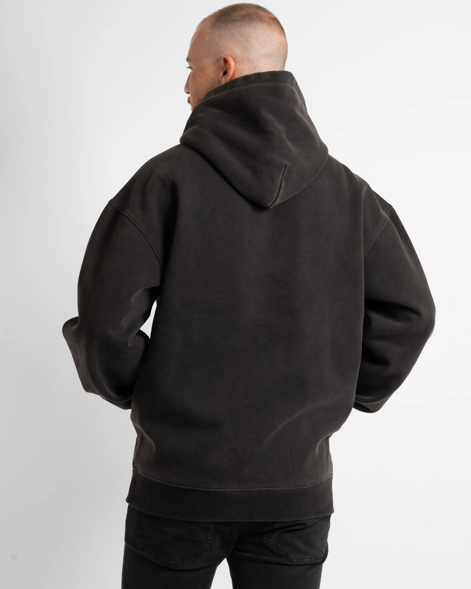 Unisex Oversized Hoodie - Washed Black