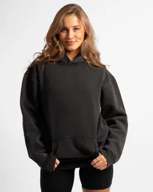 Unisex Oversized Hoodie - Washed Black