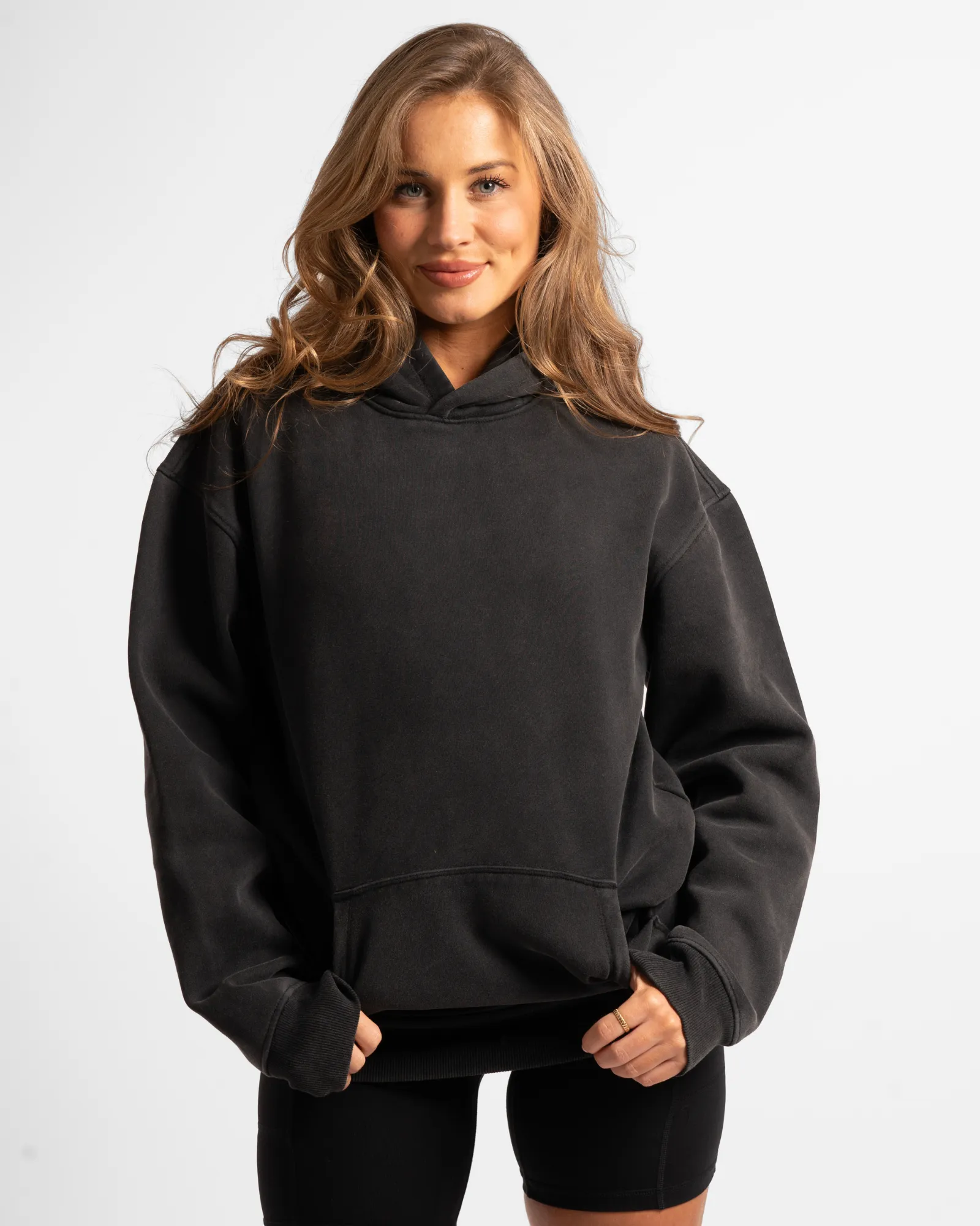 Unisex Oversized Hoodie - Washed Black