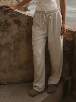 UNISEX SUMMER TROUSER - CREAMY
