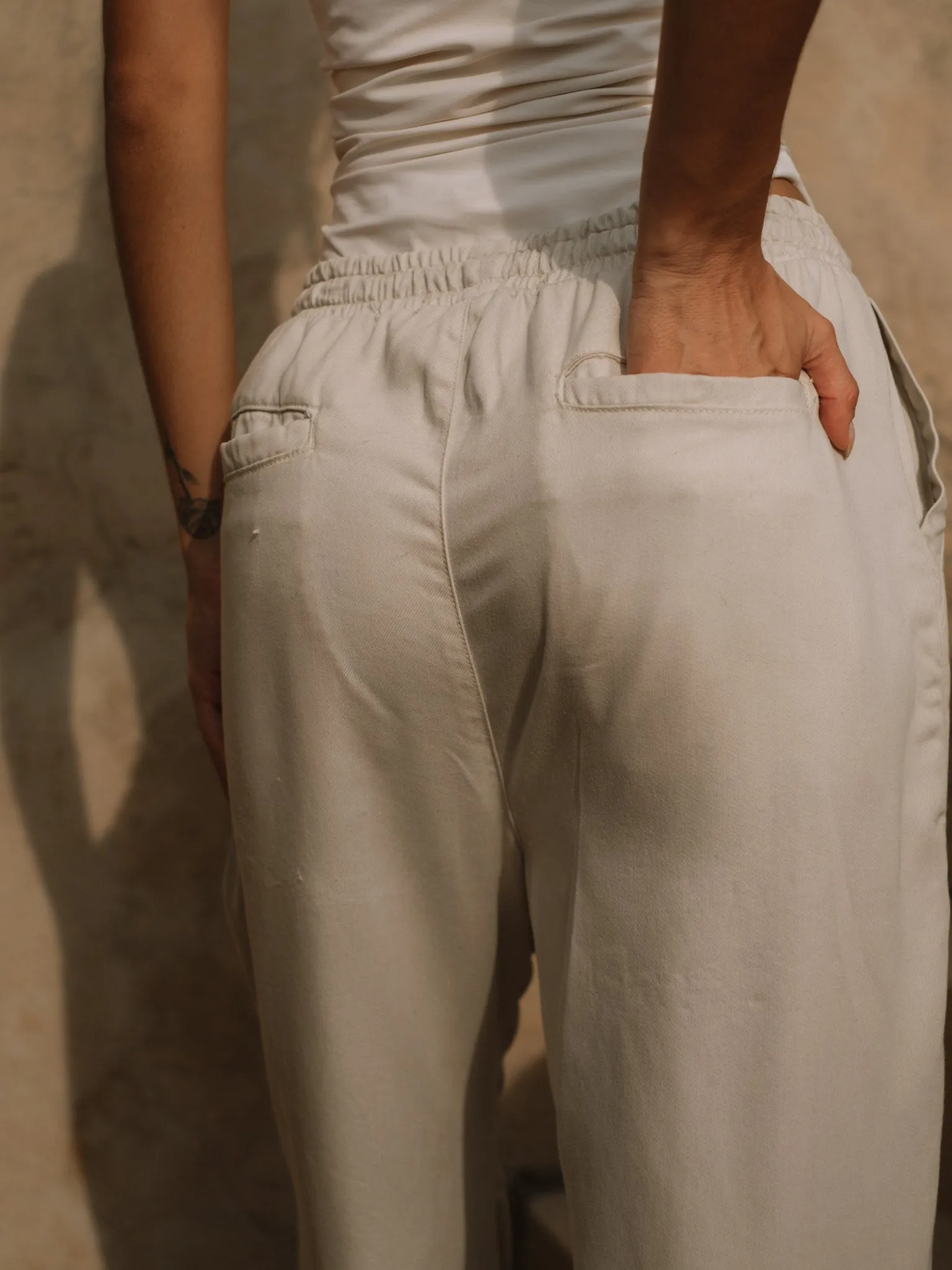 UNISEX SUMMER TROUSER - CREAMY
