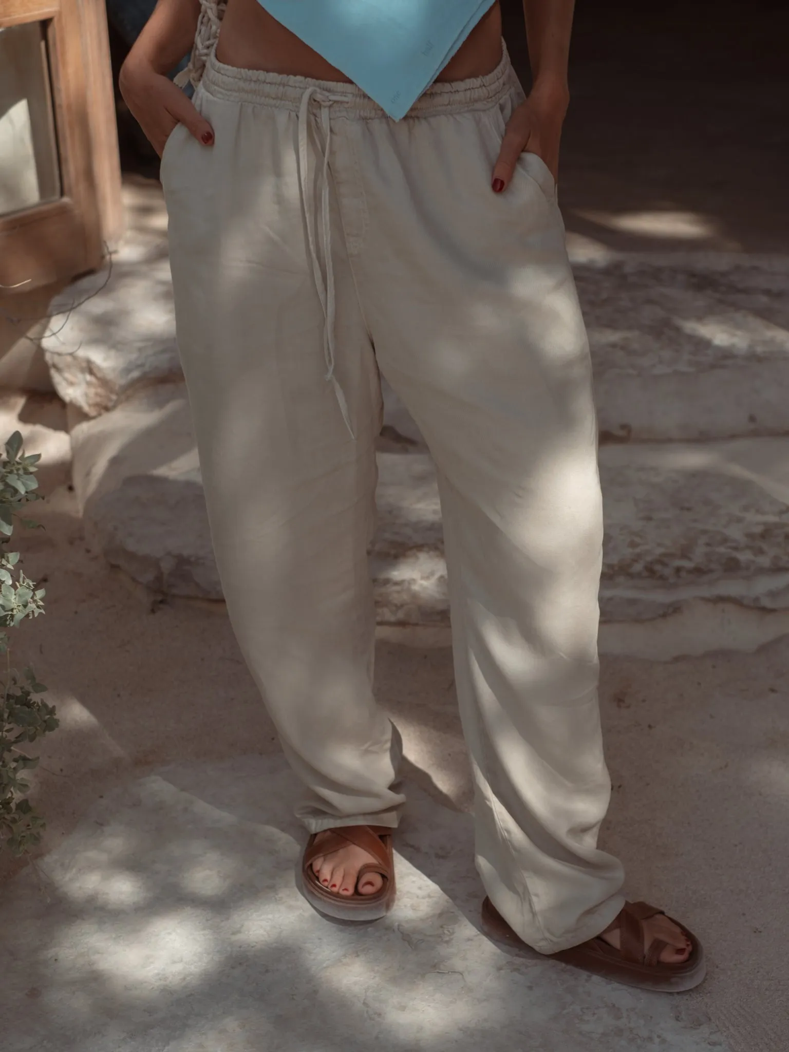 UNISEX SUMMER TROUSER - CREAMY