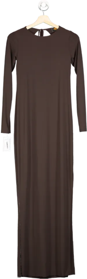 Urban Outfitters Brown ribbed jersey Maxi Dress SIZE M
