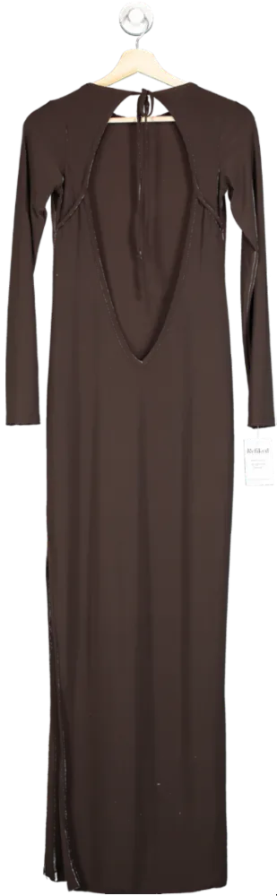 Urban Outfitters Brown ribbed jersey Maxi Dress SIZE M