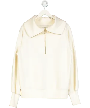 Varley Cream Vine Half-zip Pullover UK S