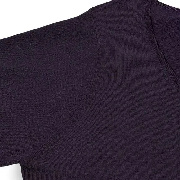Venezia Jeans Vintage Eggplant Purple Tunic Sweater Scoop Neck Sz 22/24 3X