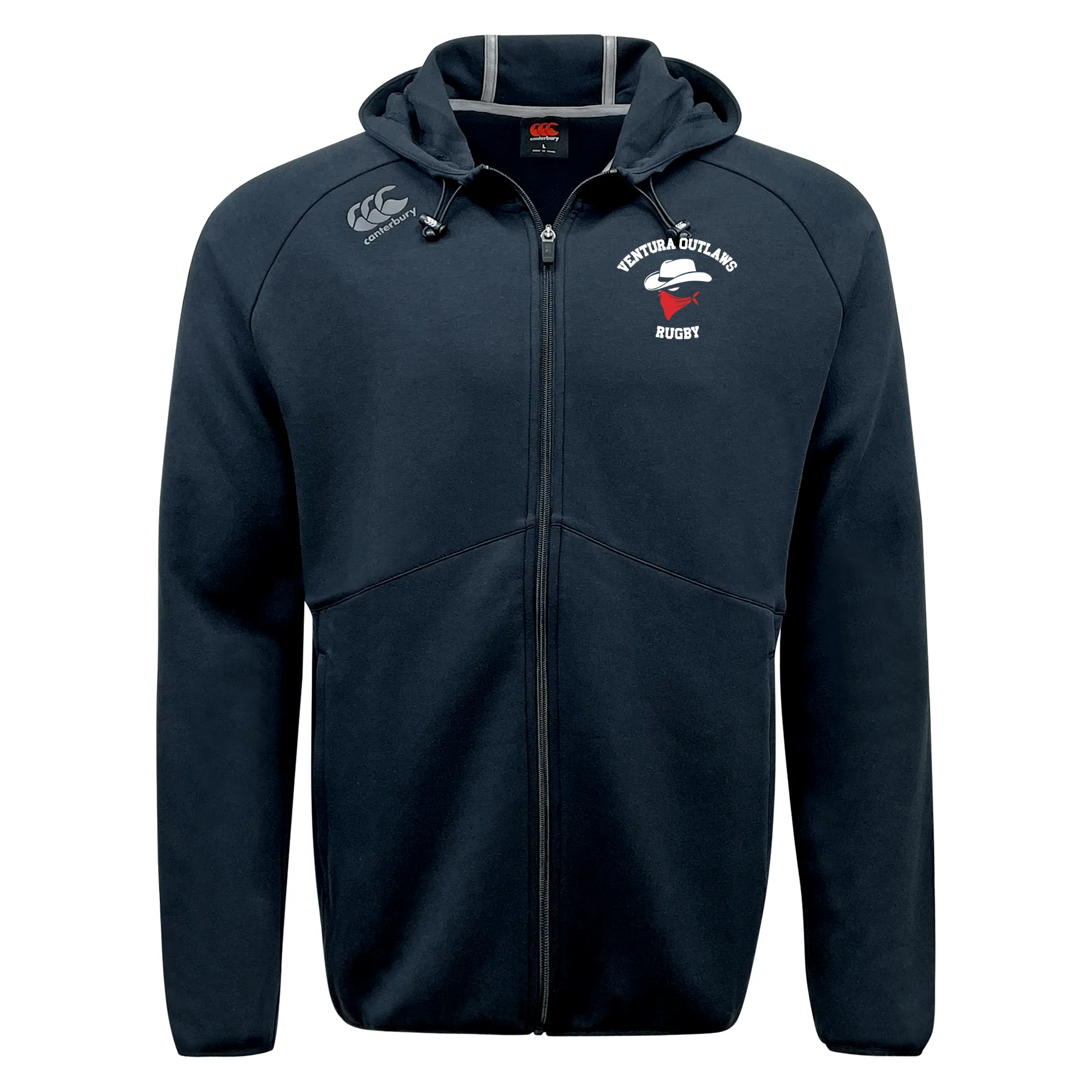 Ventura Outlaws Rugby Tempo Vapodri Full-Zip Hoodie by Canterbury