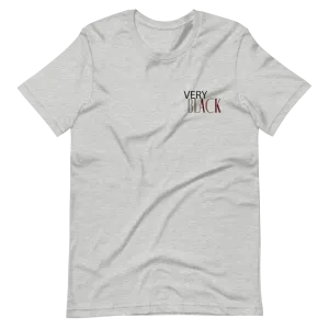 Very Black Embroidered Unisex Tee