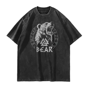 Viking Bear Washed T-Shirt