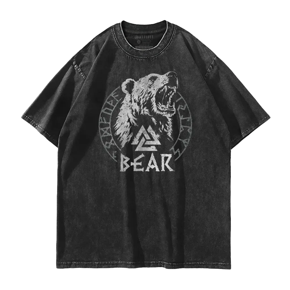 Viking Bear Washed T-Shirt