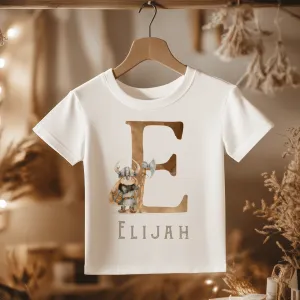 Viking Nordic Theme Personalised Toddler & Kids T Shirt