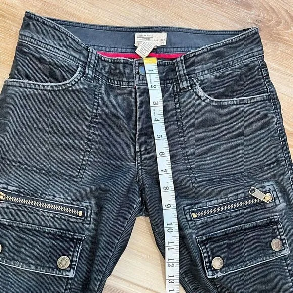 VINTAGE AMERICA EAGLE OUTFITTERS Black Utility Jeans Size 2