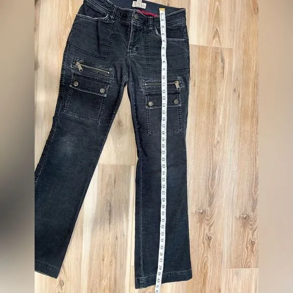 VINTAGE AMERICA EAGLE OUTFITTERS Black Utility Jeans Size 2