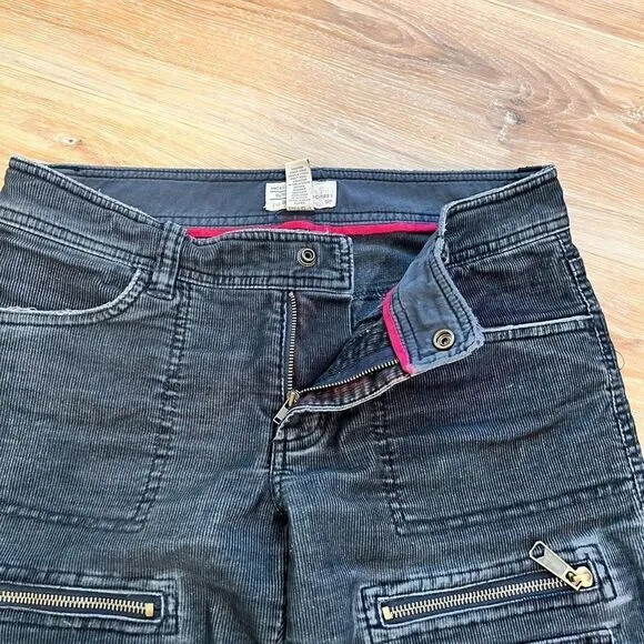 VINTAGE AMERICA EAGLE OUTFITTERS Black Utility Jeans Size 2