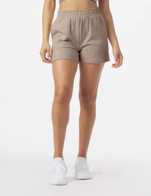 Vintage Oversized Sweat Short: Mocha
