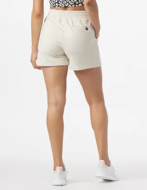 Vintage Oversized Sweat Short: Oatmilk