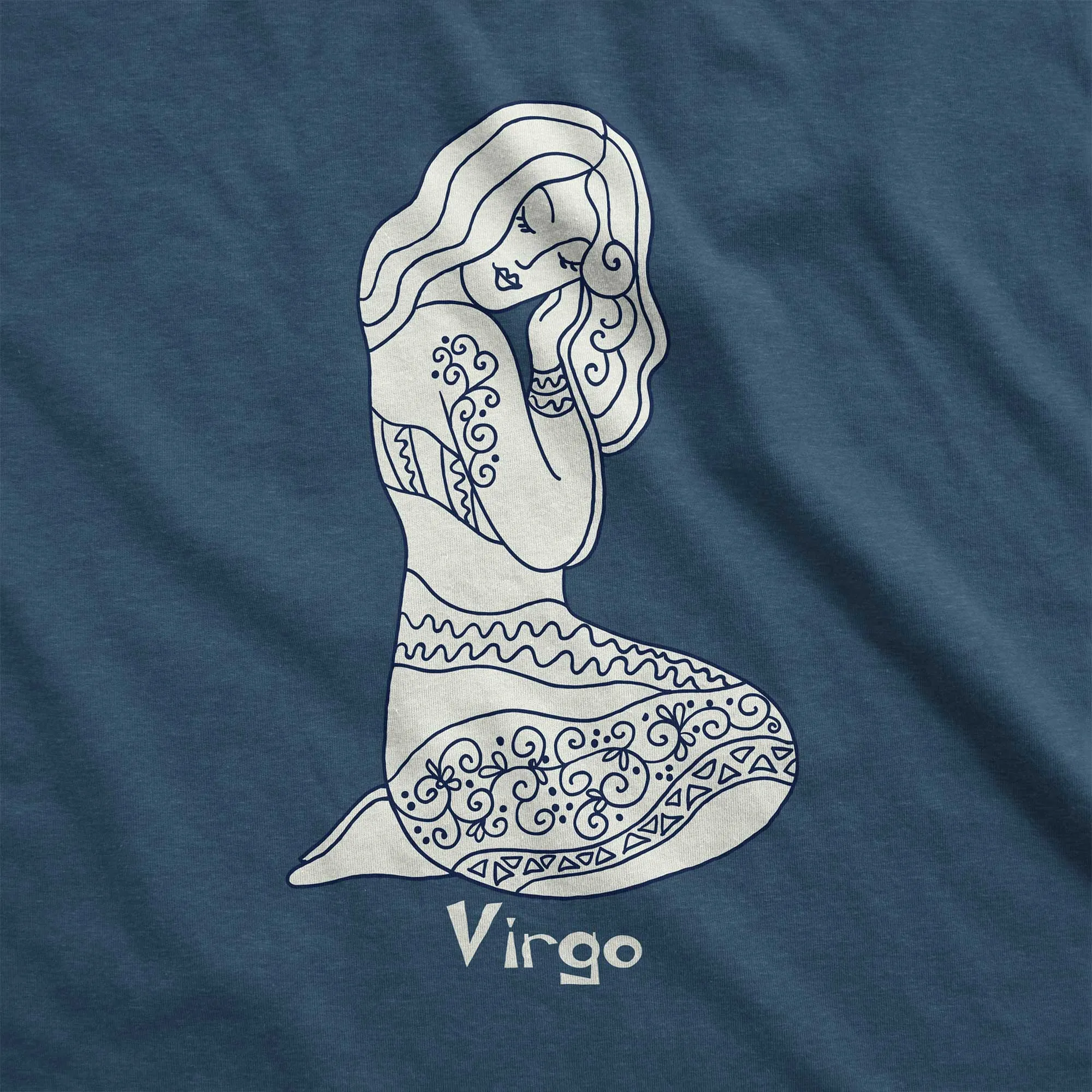 Virgo Zodiac Symbol: The Maiden - Women’s Flex Scoop Neck Tee