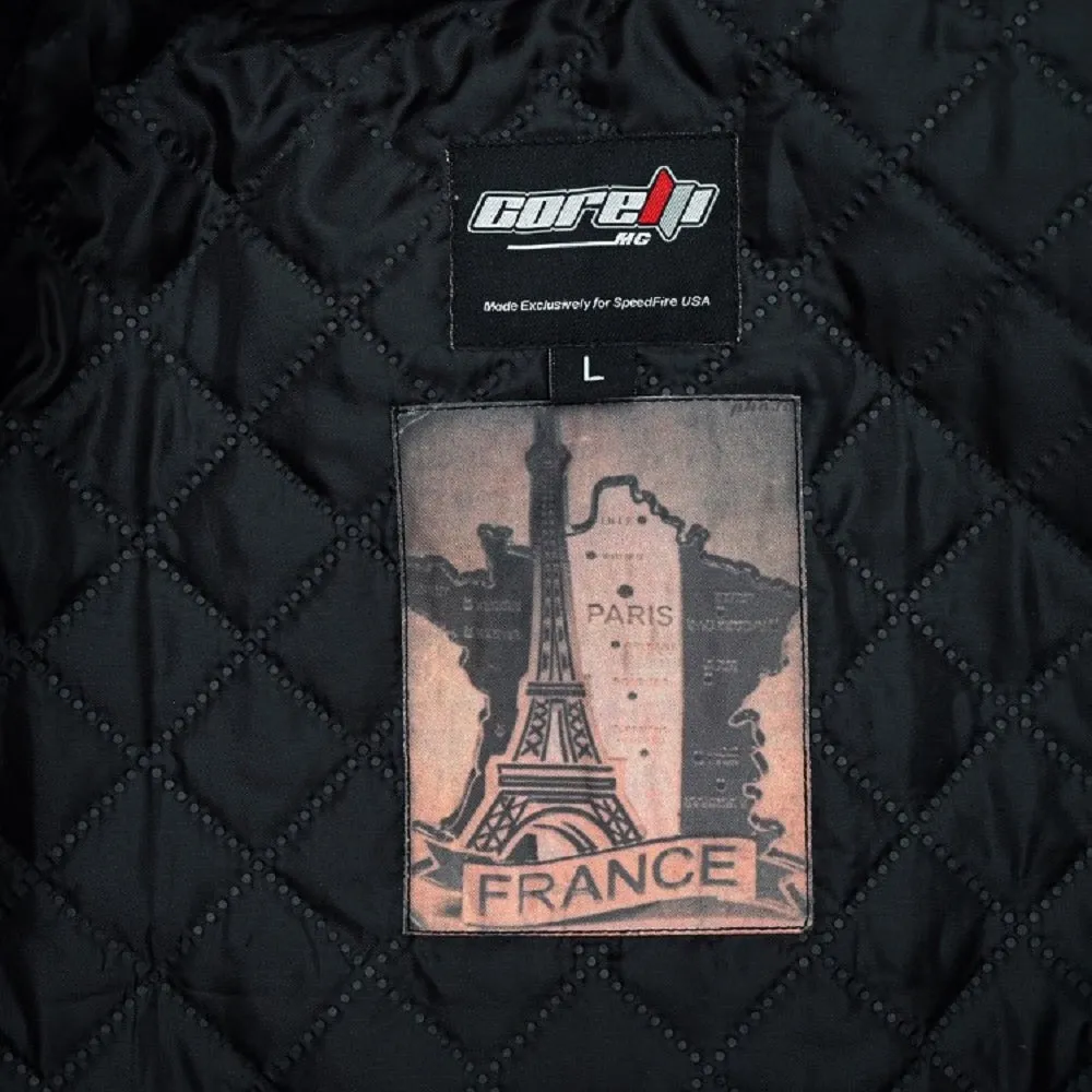 Vive La France Retro Brown Motorcycle Leather Jacket