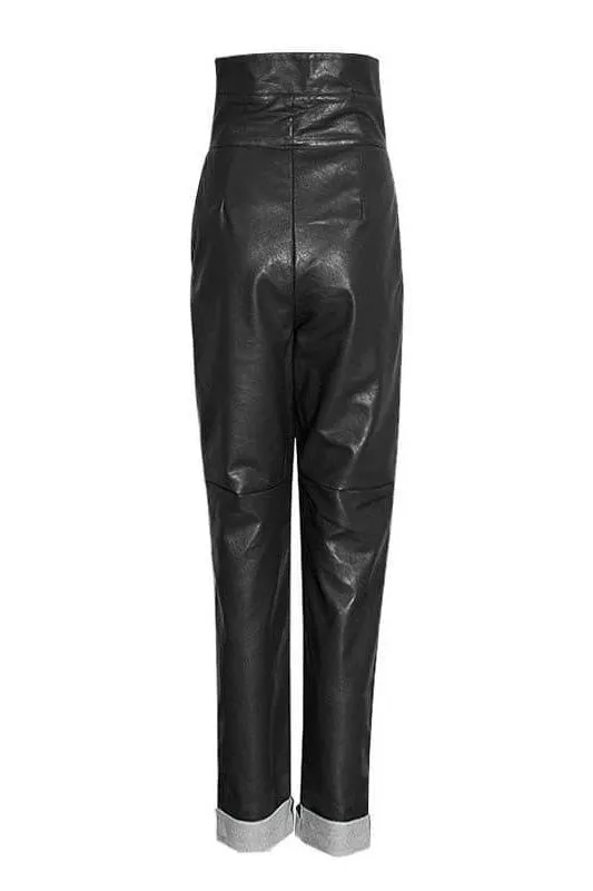 Waist all-match long straight harem pants