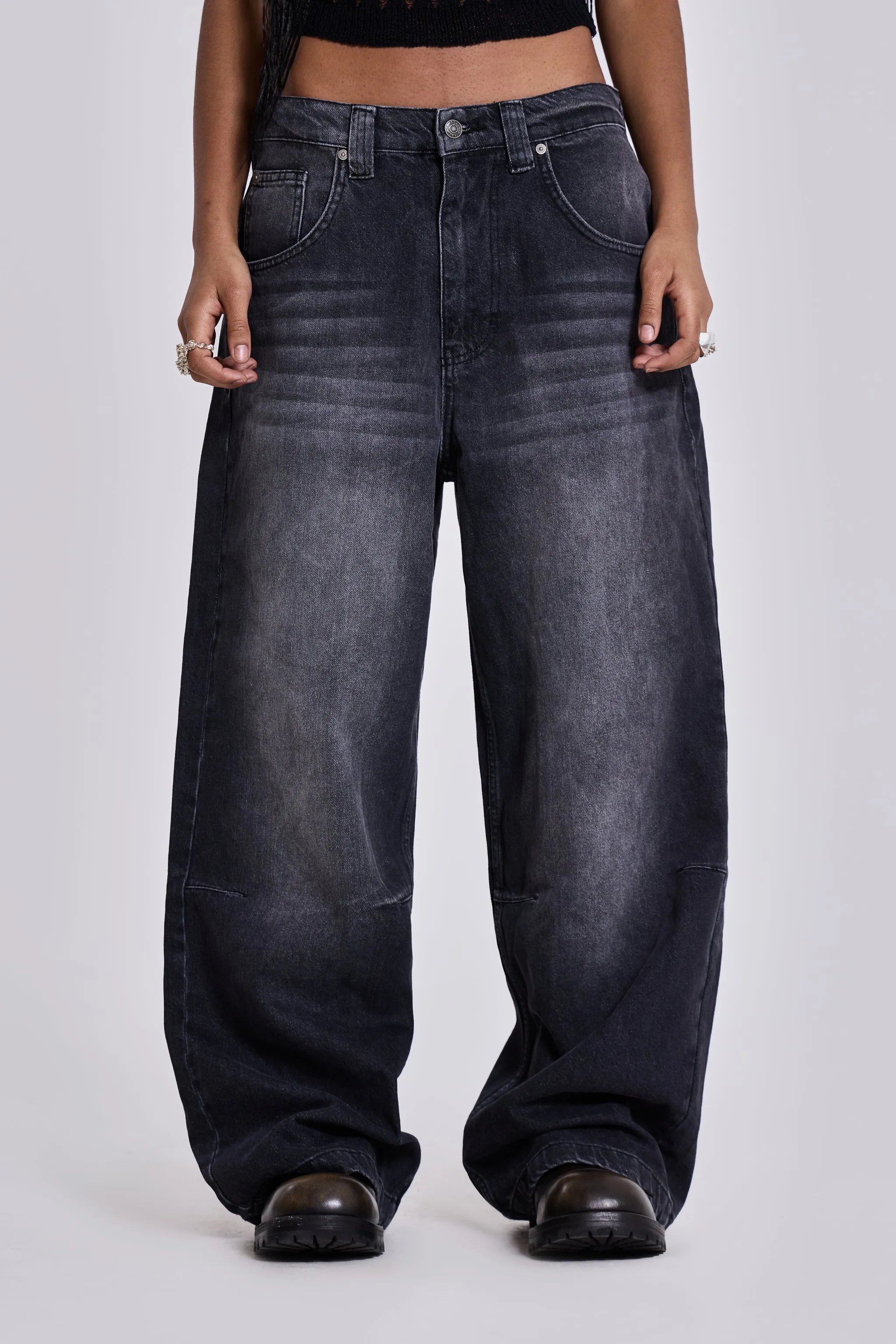 Washed Black Colossus Jeans