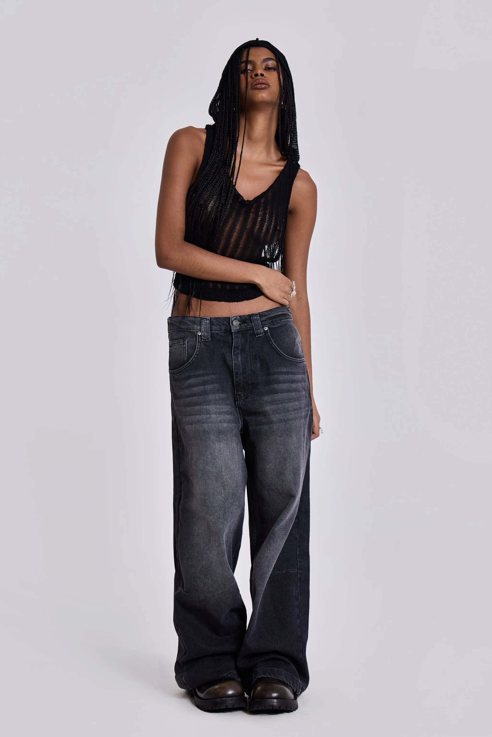 Washed Black Colossus Jeans
