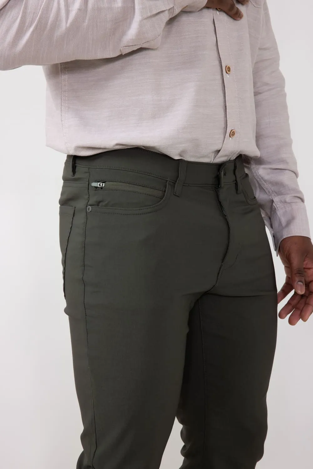Weatherproof Vintage Momentum 5 Pocket Pants for Men in Olive | W4S901-309 OLIVE