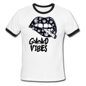 Weed Good Vibes Men's Ringer T-Shirt
