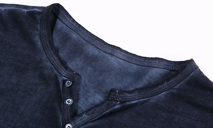 West Louis™ Designer Cotton Vintage Henry T Shirts