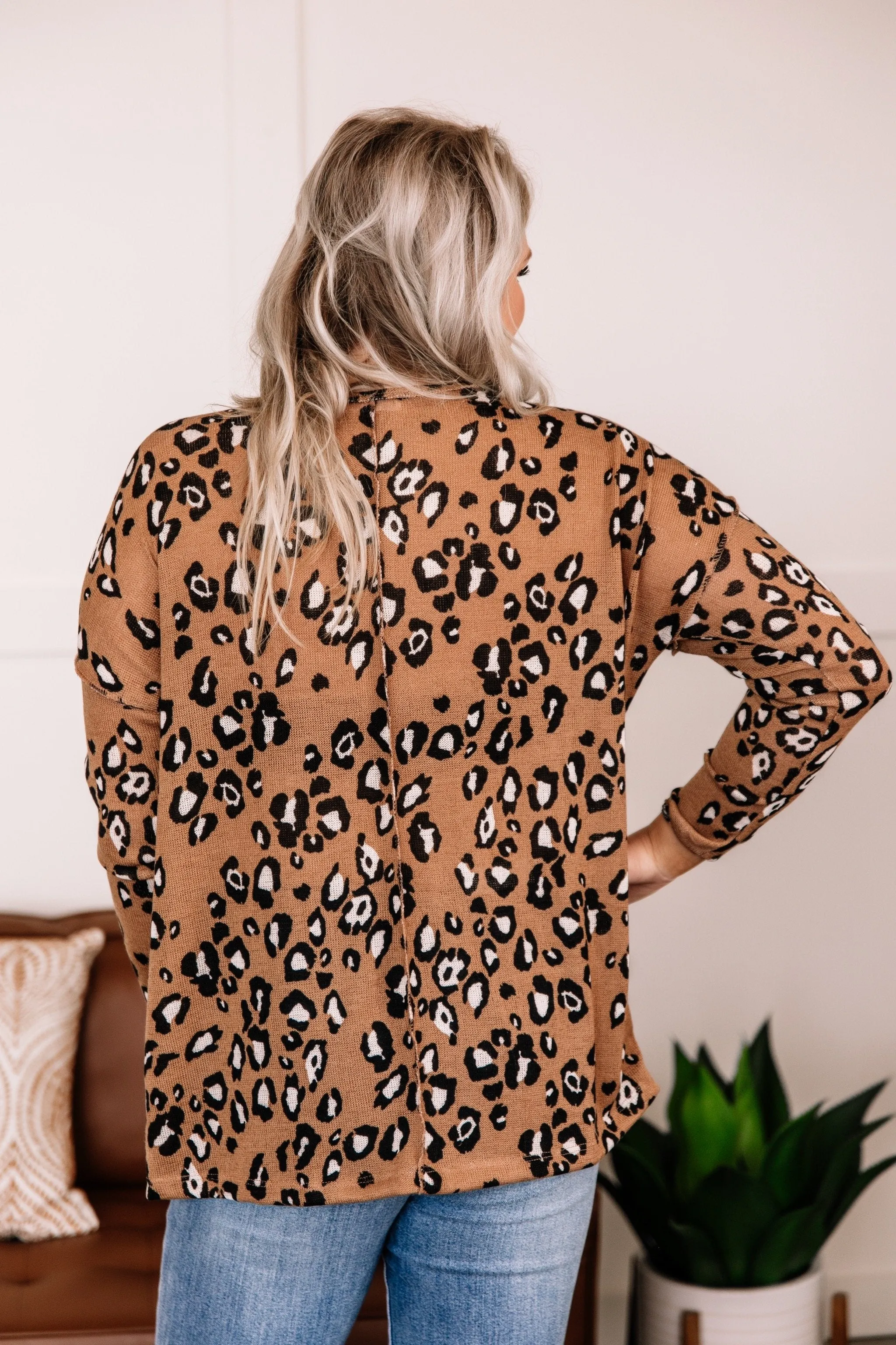 When You Know, You Know Mocha Leopard Knit Top