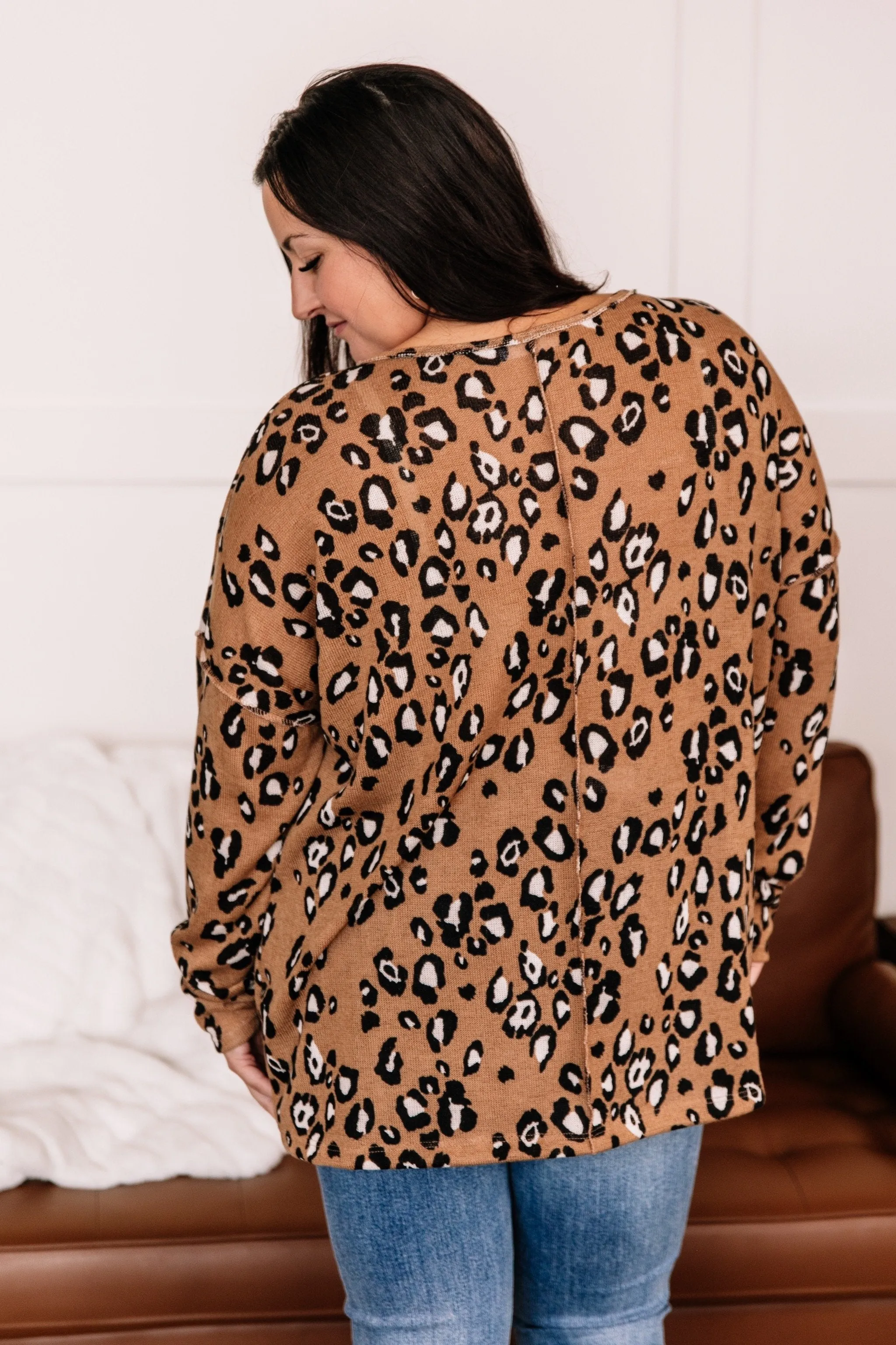 When You Know, You Know Mocha Leopard Knit Top