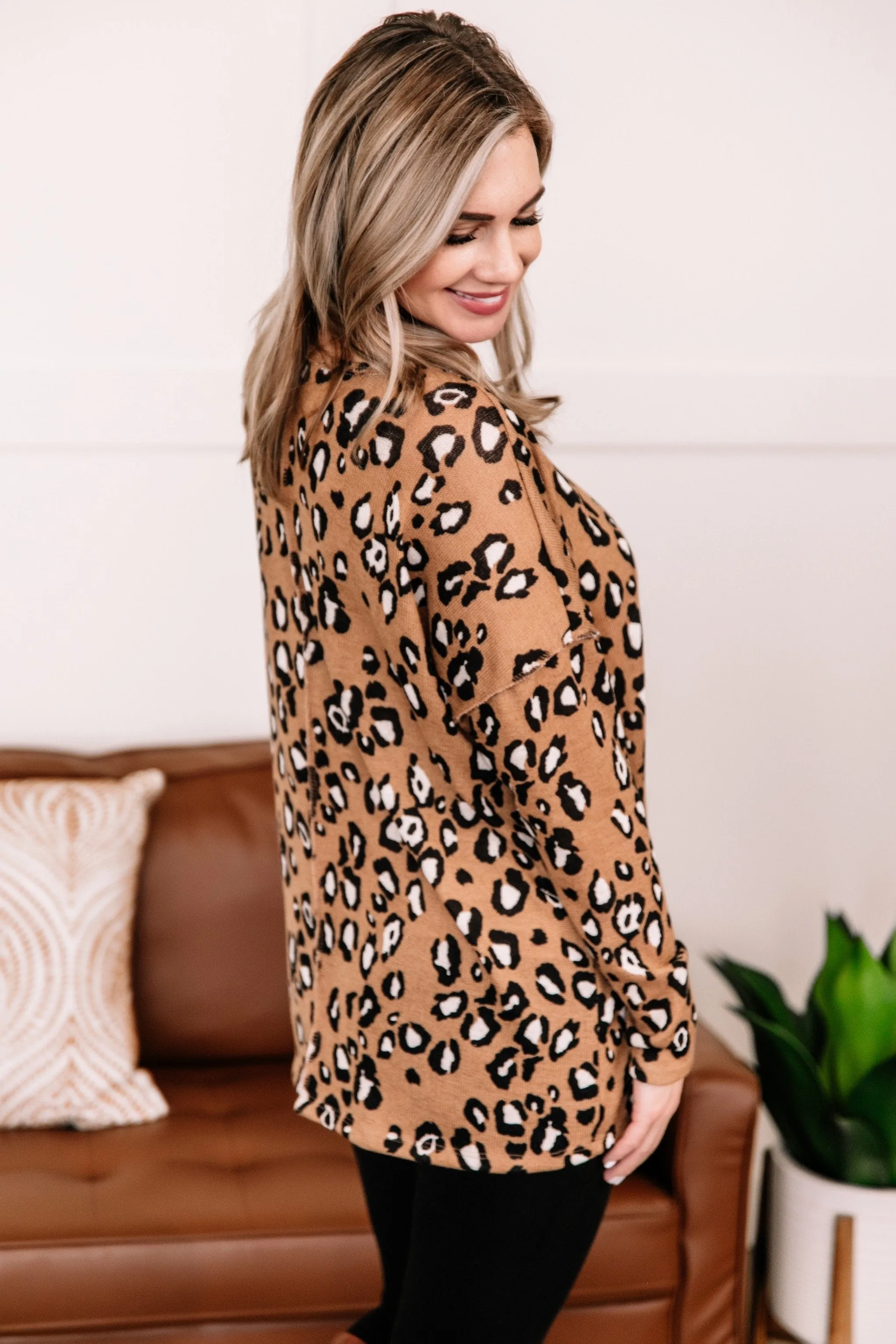 When You Know, You Know Mocha Leopard Knit Top