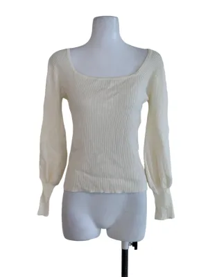 White Pencil Stripe Blouse