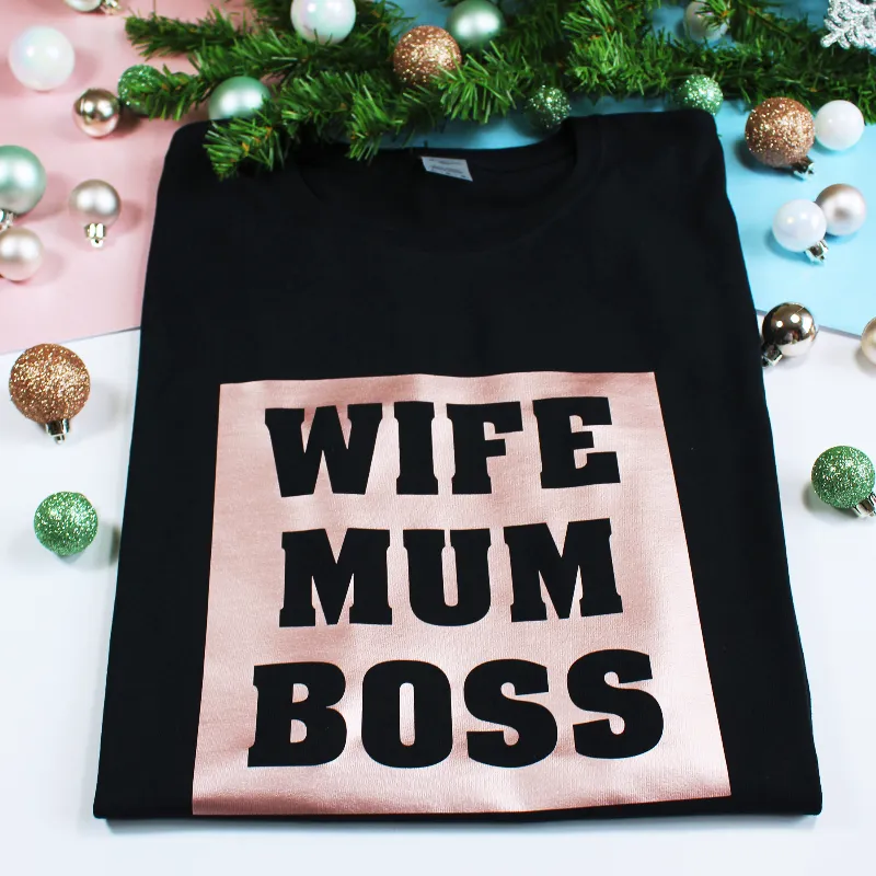 Wife Mum Boss T-shirt