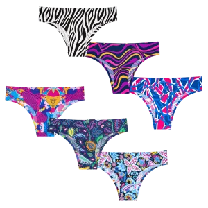 Wild Bundle - Ladies Seamless Brazilian Briefs 6 Pack Bundle