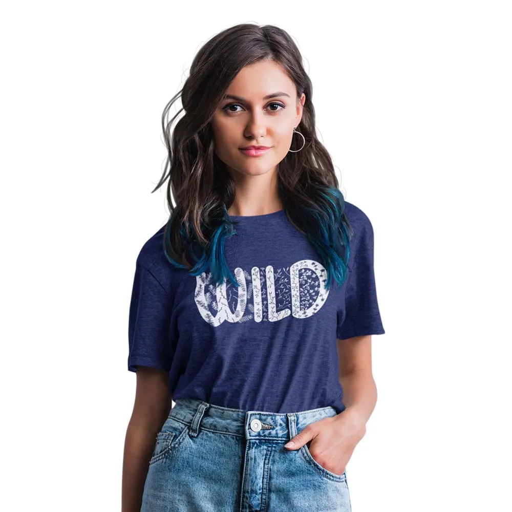 Wild Flora T-Shirt  |  Heather Navy