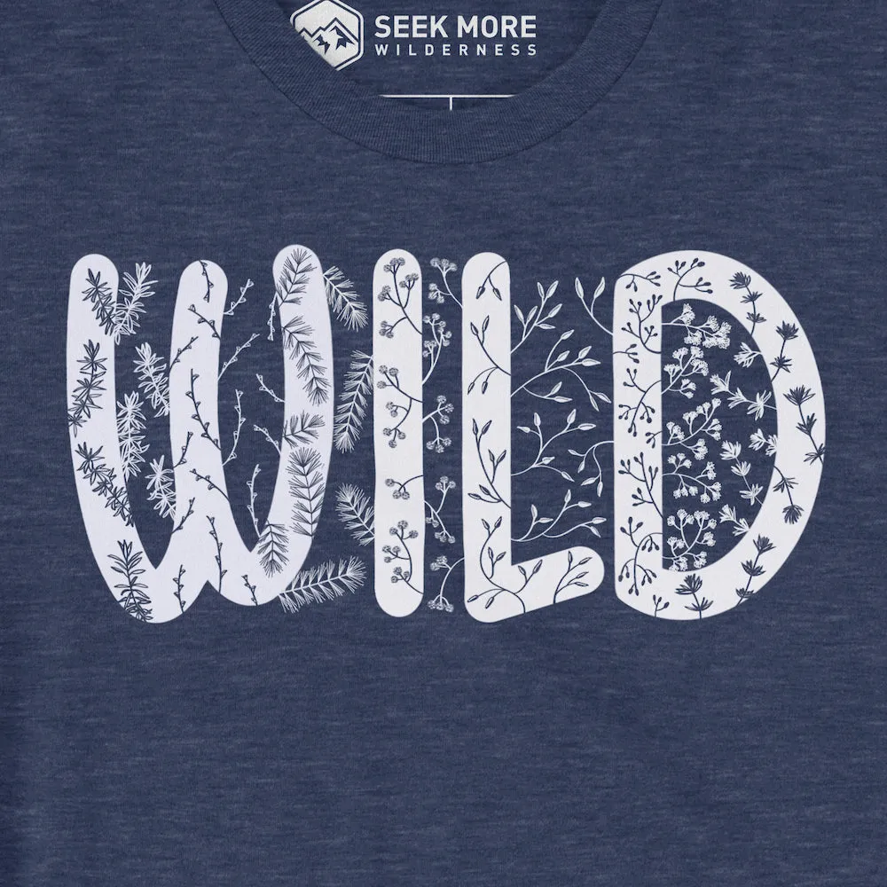 Wild Flora T-Shirt  |  Heather Navy