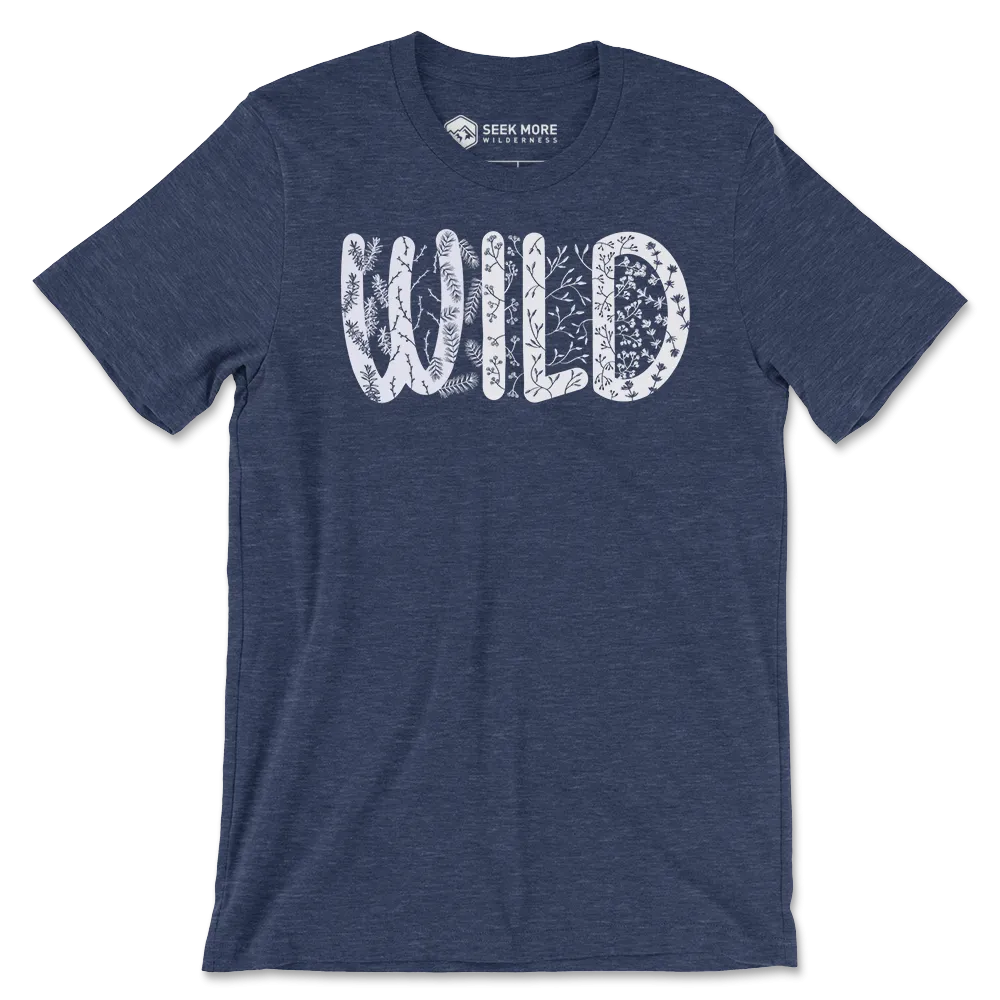 Wild Flora T-Shirt  |  Heather Navy
