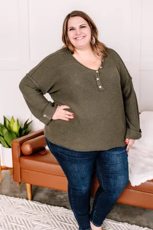 Winter Is Coming Sweater In Olive
