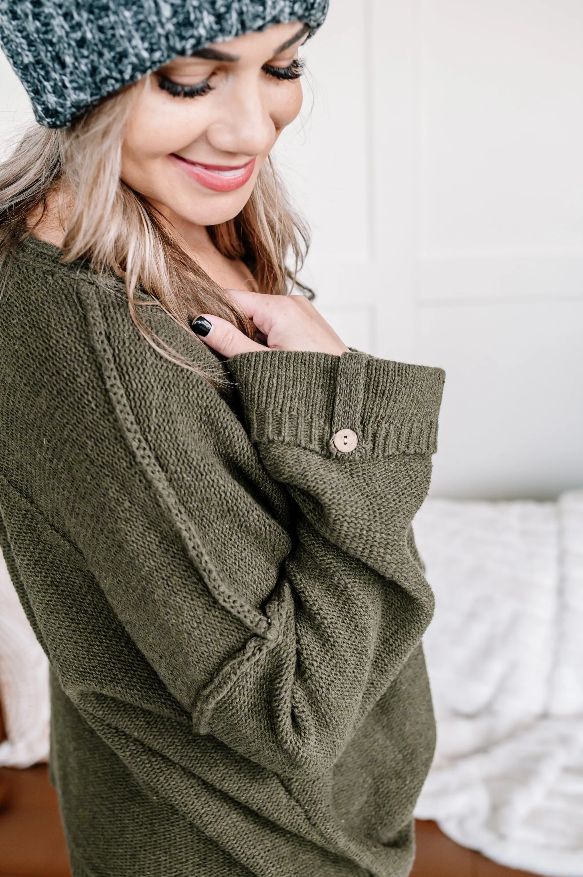 Winter Is Coming Sweater In Olive