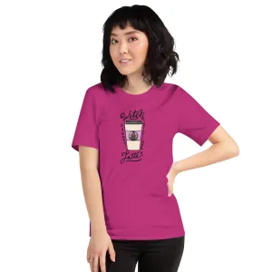 Witch Needs Her Latte Unisex t-shirt