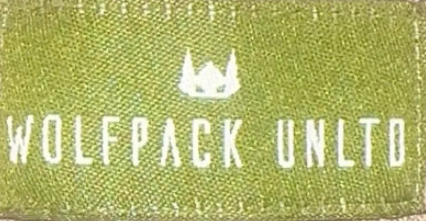 WOLFPACK UNLTD "RELAXXED"  PREMIUM EMBROIDERED CREW SWEATER | BLACK