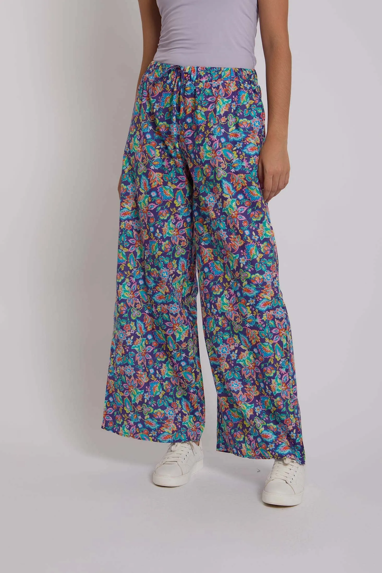 Women Pant Cotton Multicolor