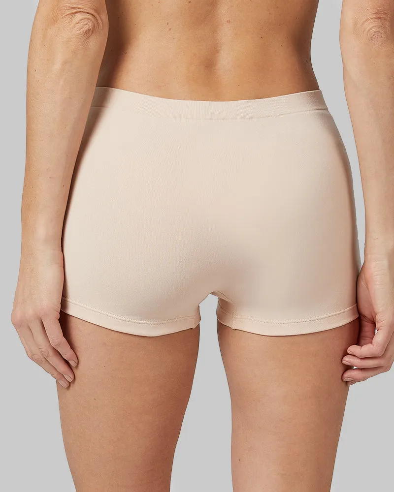 WOMEN'S 3-PACK SEAMLESS STRETCH COMFORT BOY SHORT