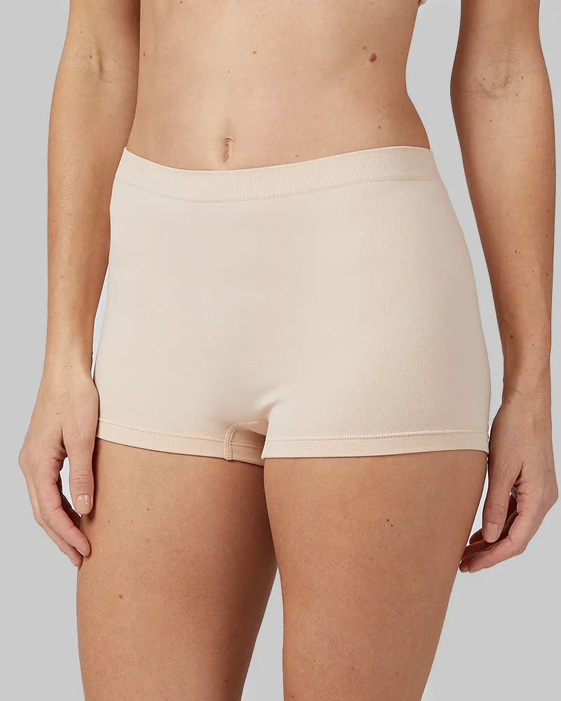 WOMEN'S 3-PACK SEAMLESS STRETCH COMFORT BOY SHORT
