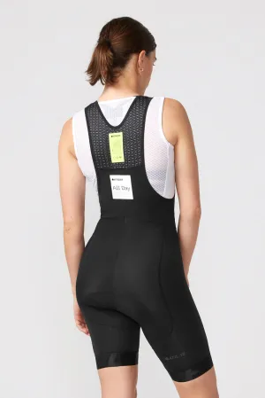 Women's All Day Bib Short 2.0 Black/Tonal Reflective Logo