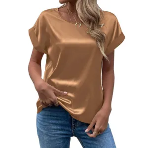 Women's Casual Round Neck Top | Short Sleeve