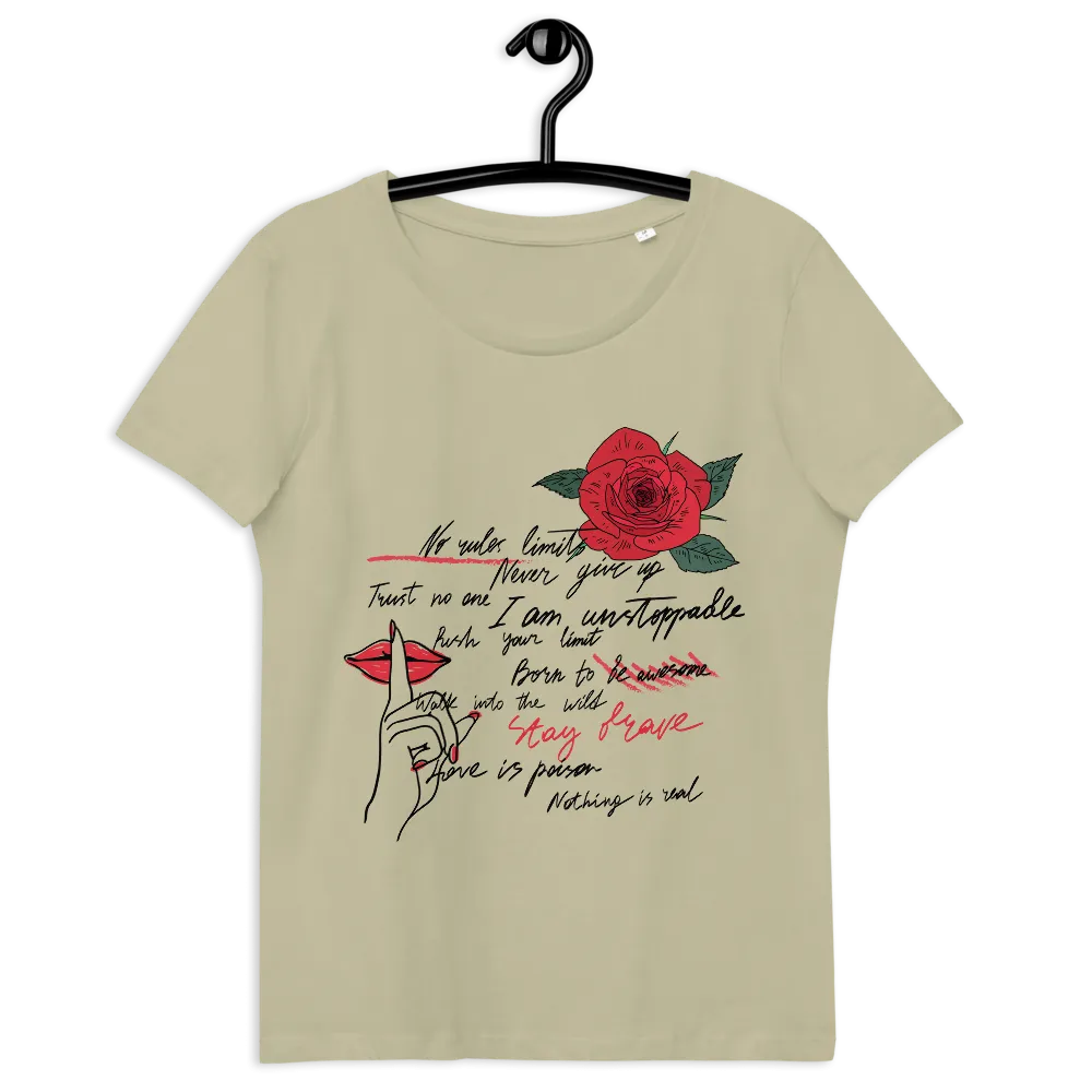 Women's fitted eco tee No Rules