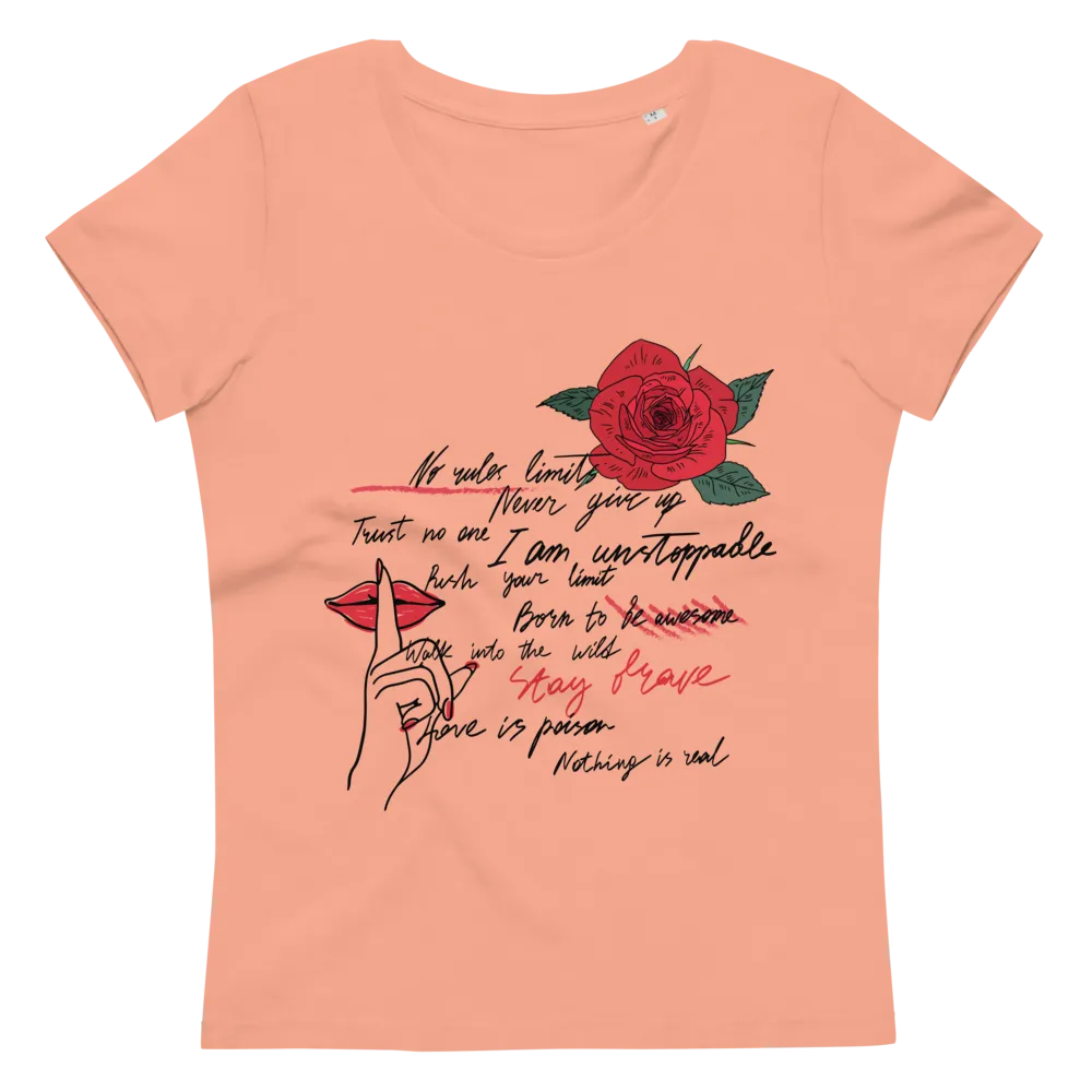 Women's fitted eco tee No Rules