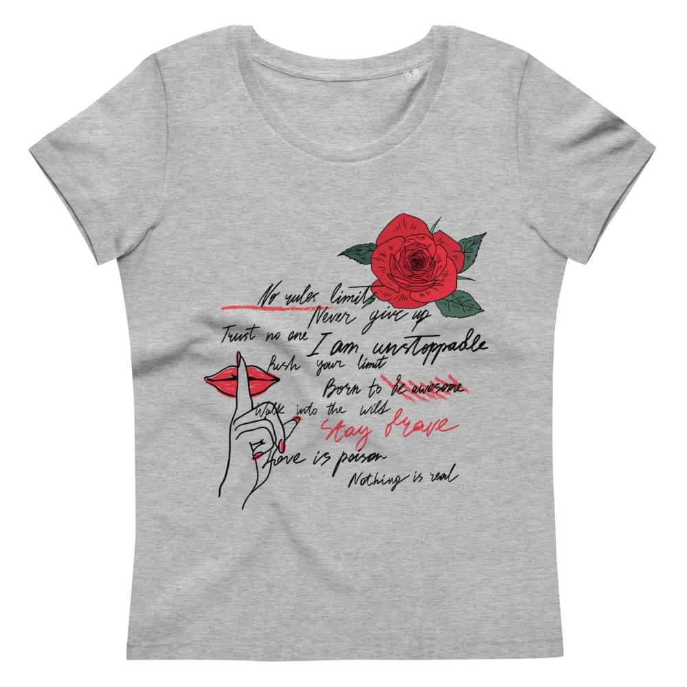 Women's fitted eco tee No Rules